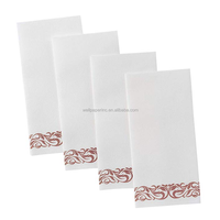 Serviettes en papier jetables vertes Serviettes en papier pour invités pour salle de bain, fête de mariage, 16x16''