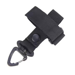 Ngoài trời Keychain chiến thuật Bánh Clip thủ môn Pouch vành đai Keychain Webbing găng tay dây chủ người đàn ông móc Nylon Webbing Keyring A0003 - Product Image 1