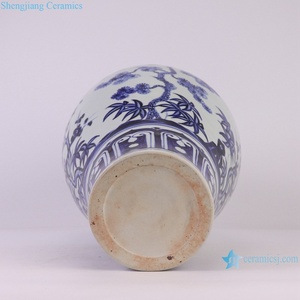 <span class=keywords><strong>Vase</strong></span> en céramique meiping peint à la main, fleur de bambou, pin bleu et blanc, RXBA24 <span class=keywords><strong>Ming</strong></span> <span class=keywords><strong>dynastie</strong></span> Xuande - Product Image 6