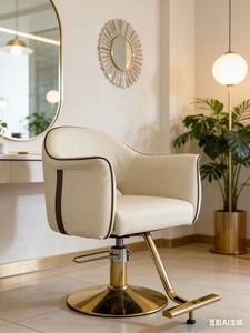 Fauteuil de Barbier en Cuir PU Fait Main 2026 avec Pompe Hydraulique à Hauteur Réglable, Base Ronde/Carrée, Garantie 5 Ans - Product Image 3