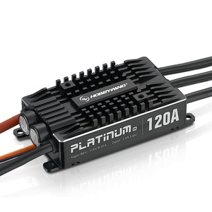Contrôleur de vitesse électrique <span class=keywords><strong>Hobbywing</strong></span> Platinum 120A V4 en métal, sortie BEC 3-6S, emballage en boîte, vente en gros, livraison directe - Product Image 1