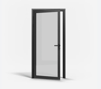 Prix usine verre à battant Double vitrage aluminium porte en verre trempé pour balcon Bâtiment Commercial Appartement Maison Chambre