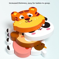 Houten Dieren Fruit 3D Peg Puzzle Bord Vorm Matching Vroege Alfabetisering Montessori Educatief Speelgoed voor Kinderen Jongens Meisjes Leeftijden 0-7
