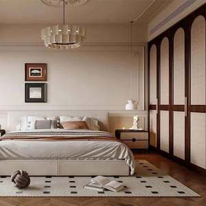 Juego de Muebles de Dormitorio de Estilo Moderno, Armario y Tocador Personalizados para Toda la Casa, Juego de Mesitas de Noche de Estilo Antiguo - Product Image 3