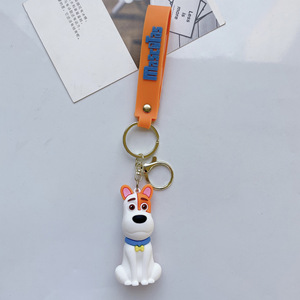 Cross Border Cartoon the Secret Life of Pets llavero Pvc Animal pequeño colgante bolsa colgante decoración Anime llavero al por mayor - Product Image 6