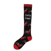 Chaussettes de compression personnalisées en jacquard à motifs d'animaux de dessin animé mignons, pour la course, avec motifs de Noël et d'Halloween, pour infirmières