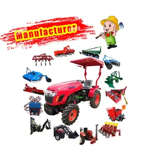 Cheap 75HP Agricultural Wheel Farming Tractors Diesel Power Engine Color Gear Steering Farm Machinery crawler tractors small