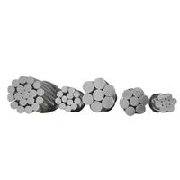 Câble électrique aérien toronné en aluminium nu AAC 1/0 2/0 AWG ASTM B231 IEC 61089 BS 215
