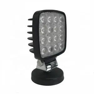 New 4 Inch Square 48W LED Work Light Super Bright 16 Leds Driving Lamp For Forklift Offroad Truck