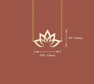 สร้อยคอรูปทรงเรขาคณิตลายดอกไม้แมนดาลา ชุบ PVD สแตนเลส เครื่องประดับแฟชั่น รูปทรงโยคะ ดอกบัว จักระ สร้อยคอสำหรับผู้หญิง ของขวัญ - Product Image 3