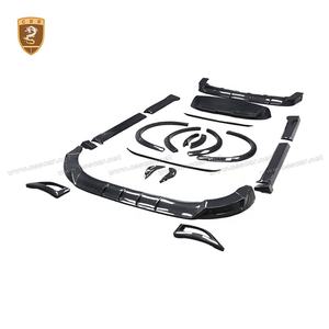 Kit carrozzeria in fibra di carbonio a secco stile ABINA per AITO M9: Labbro anteriore, Presa d'aria, Minigonne laterali, Diffusore posteriore, Parafanghi e Spoiler da tetto - Product Image 6