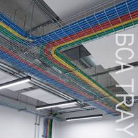 Système de chemin de câbles en treillis métallique BESCA, conforme NEMA, panier à câbles en acier inoxydable 304 galvanisé à chaud pour infrastructure industrielle, centre de données, certifié UL