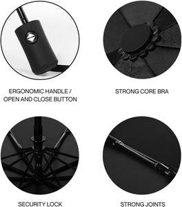 Parapluie pliable en gros, 3 plis, protection UV, parapluie promotionnel populaire, UV 8 baleines, fournisseurs de parapluies pliables - Product Image 2