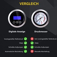 LED Lights for Car Tyres Inflatable 12v Air Pump Digital Automatic Tire Inflators Powered Compressor Machine Car Tyre Inflator