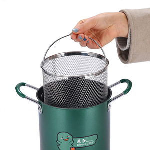 Marmite de cuisson jaune en acier avec panier de drainage pour spaghetti et <span class=keywords><strong>asperges</strong></span> - Product Image 2