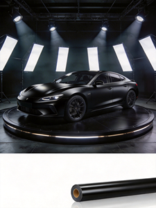 High Quality Matte <b>Black</b> Vinyl <b>Wrap</b> Car <b>Wrap</b> Film Self Adhesive Decoration Sticker Bubble Free for Vehicle Body Decoration - Product Image 5