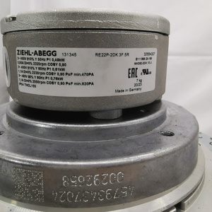 Ventilador Centrífugo de Refrigeración ZIEHL-ABEGG RE22P-2DK.3F.5R 131345 400V 50Hz 0.49KW 0.80A 2320RPM AHU para Centros de Datos HVAC - Product Image 6