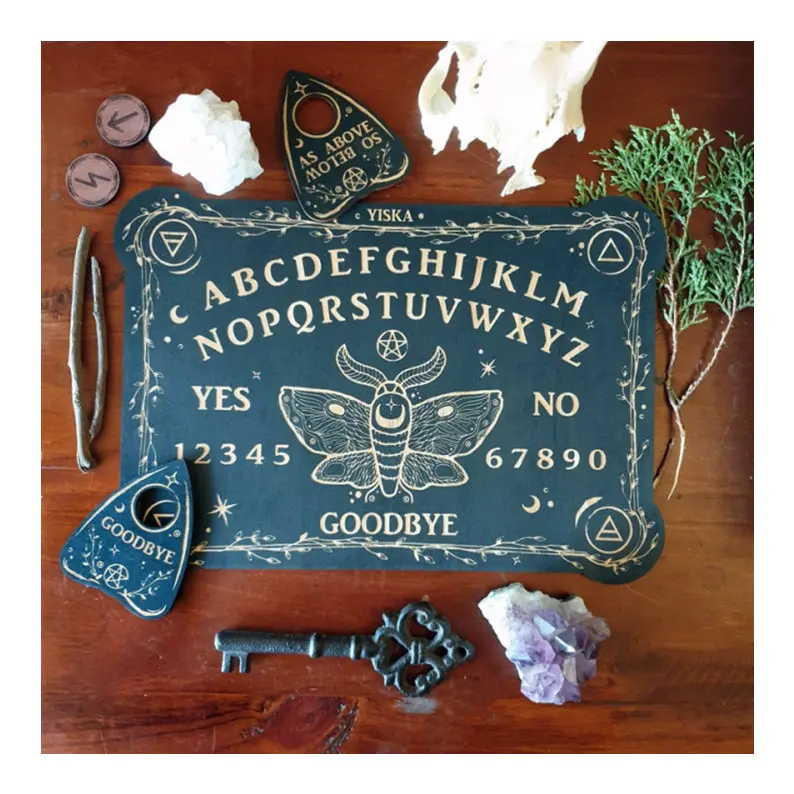 Bruxa wicca elaboração bruxaria altar fortuna dizendo brinquedos de madeira traça espiritual adivinhação planchette ouija falando tabuleiro jogo