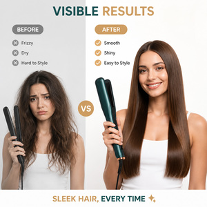 Torlin Plaque de Lissage Professionnelle à Large Plage de Température, Vert Forêt, Plaque Large de <span class=keywords><strong>1</strong></span>,25 Pouce, pour Salon de Coiffure - Product Image 2
