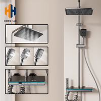 Panneau de douche mural à température constante avec affichage numérique multifonctionnel pour ensemble de douche de salle de bain