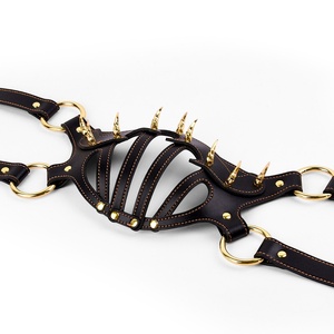Máscara de Cuero PU para Parejas, Máscara Facial para Coqueteo, Arnés de Bondage para la Cabeza, Accesorio Sexy para Juegos de Fiesta, Cosplay, Juguetes Sexuales - Product Image 2