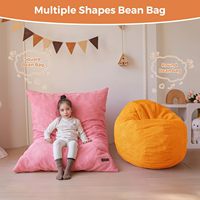 Fauteuil convertible pour enfants, fauteuil inclinable en mousse haute densité, design moderne, revêtement en tissu côtelé - Canapé de sol pour le jeu