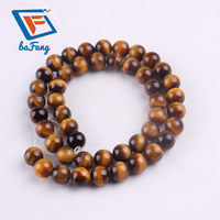 Perles en pierre œil de tigre jaune pas chères pour la fabrication de bijoux, accessoires de bijoux DIY, perles naturelles en brin de 15 pouces