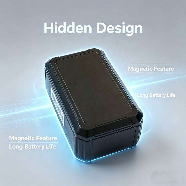 Magnetic Hidden GPS Tracker, Portable Mini Real Time Vehicle Tracker with Long Battery Life for Car Fleet Asset