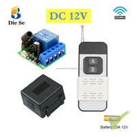 Interrupteur sans fil 433 Mhz, télécommande, portée de 1000 mètres, module récepteur relais 12V 1CH, commande pour serrure électronique, portail