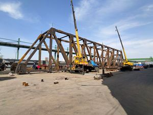 Trọng lượng nhẹ khung thép cho người đi bộ Bridge \ prefabricated thép vòm cho người đi bộ cầu đô thị greenways - Product Image 3