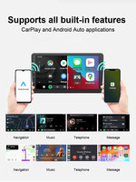 CP026-10 Callaway Universal In-Car Box Adaptor Nirkabel Serbaguna Koneksi USB-A Kontrol Suara untuk iPhone Android CarPlay