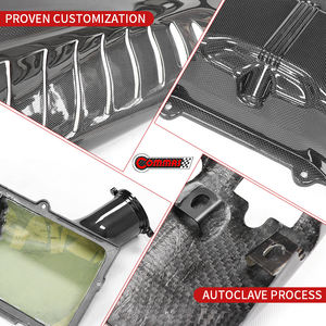 Accesorios para Auto: Panel de Cubierta del Compartimento del Motor en Fibra de Carbono Seca, Kits Interiores para Ferrari 488 Spider - Product Image 2