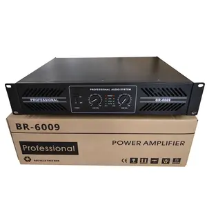 एल्यूमीनियम वायरलेस आवाज एम्पलीफायर BR-6009 200W उच्च गुणवत्ता प्रो पावर एम्पलीफायर