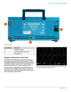 Oscilloscope numérique Tektronix Tbs1102x 100 MHz 2 canaux 1 GS/s avec sonde - Product Image 5