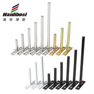 Haidibosi T-Shaped <b>Shelf</b> Support Rod Iron Concealed <b>Bracket</b> For Wooden Board Partition Fixing - Product Image 1