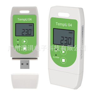 Tempu 04 Usb <b>Temperature</b> <b>Data</b> <b>Logger</b> Lcd Display 32000 Capacity Pdf Report Recorder For Environmental Monitoring - Product Image 3