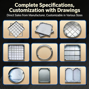 Rejilla de acero de fábrica de Foshan y cubierta de drenaje de suelo-Rejilla de canal de drenaje antiobstrucción para apartamento/edificio comercial - Product Image 4