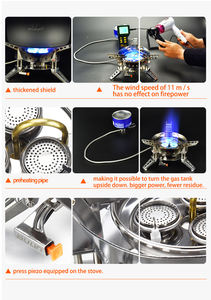 Cocinero Bulin <span class=keywords><strong>de</strong></span> gas para exteriores, estufa portátil para acampar en grupo, patio trasero, jardín, campo, playa, estufa <span class=keywords><strong>de</strong></span> gas - Product Image 6