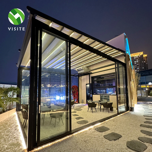 Proveedor de fábrica YST, toldo de techo de PVC retráctil motorizado automático, pérgola de PVC, toldo de Patio impermeable <span class=keywords><strong>para</strong></span> restaurante - Product Image 3