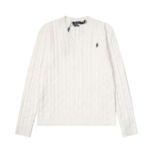 Nouveau Pull Tricoté Slim Décontracté <span class=keywords><strong>Femme</strong></span> avec Logo Personnalisé, Style <span class=keywords><strong>Ralph</strong></span> <span class=keywords><strong>Lauren</strong></span> Rétro Classique Luxe Discret - Product Image 6