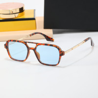Lunettes de soleil vintage carrées punk steampunk petites lunettes de soleil pour hommes femmes lunettes rétro