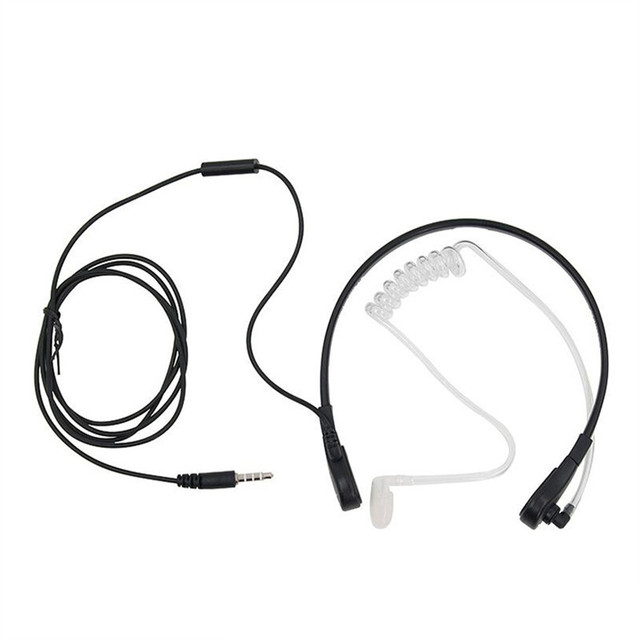 Phone Throat Control Headphones Zello App Voice Activated PTT Intercom Headphones 3.5mm/type-c