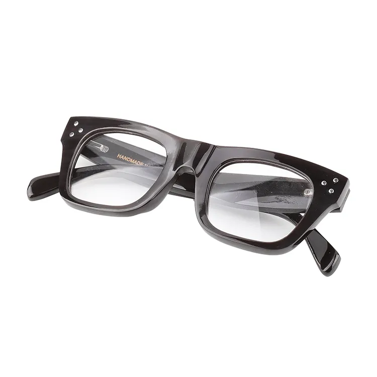 Buffalo horn sunglasses with horn square frame anti-blue clear lenses custom logo sun glasses