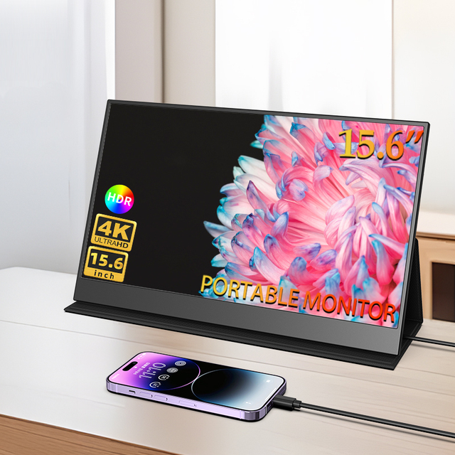 15.6 Inch FHD 1080P Portable Monitor for Laptop Gaming IPS Display External LCD Monitor Laptop