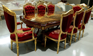French Style Hand Crafted Dining Room Furniture Classic Solid Teak Wood Dining Room Furniture Collection Manufacturer Exporter - Product Image 6