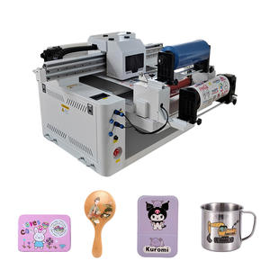 Stampante per etichette a getto d'inchiostro <span class=keywords><strong>UV</strong></span> 6080 per carta acrilica in plastica di vetro con inchiostro commestibile Touch Screen automatico ad alta velocità - Product Image 5