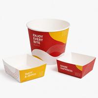 Boîte en papier personnalisée pour poisson frit et frites, plateau à collation jetable, emballage alimentaire pour plats à emporter