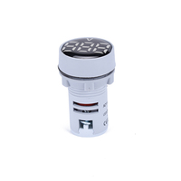 XINDALI AD22-22DSV 22mm Voltmeter Digital AC 60-500V Layar LED Hijau Indikator Tegangan Panel Meter Lampu Sinyal Logam IP65