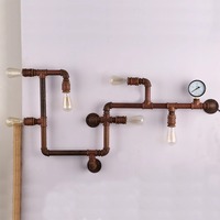 Lampe murale LED E27 en fer style industriel rétro, 220V, pour la décoration de la maison et l'utilisation en intérieur dans les restaurants, bars, cafés