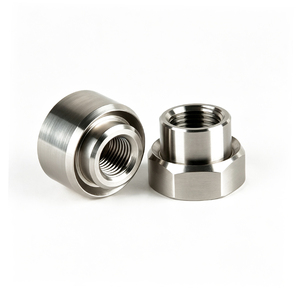 Pièces de quincaillerie mécanique en alliage d'aluminium usiné CNC sur mesure : bloc de fixation, écrou, rondelle, raccord, anodisé noir - Product Image 5